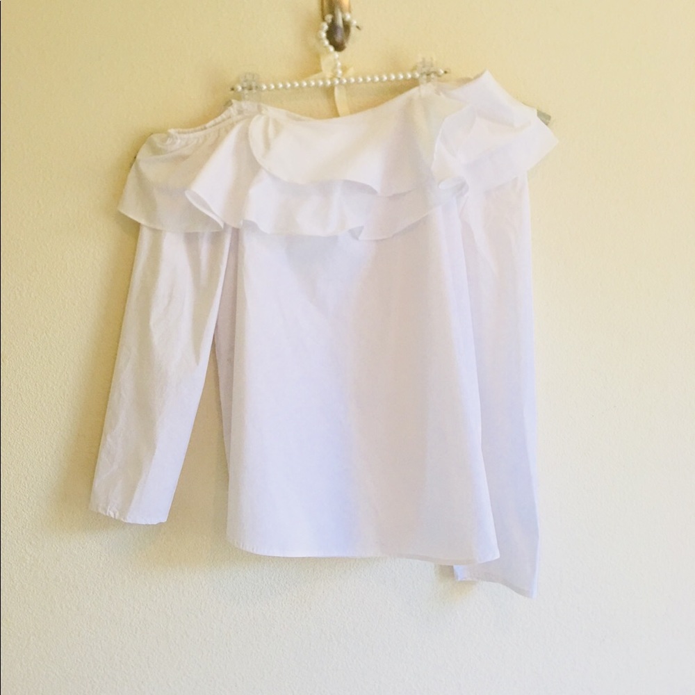 NEW Calvin Klein White Off Should Crisp Shirt 👚